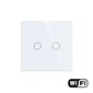 WiFi kahe ahela puutetundlik lüliti, valge 600W hind ja info | Lülitid ja pistikupesad | kaup24.ee