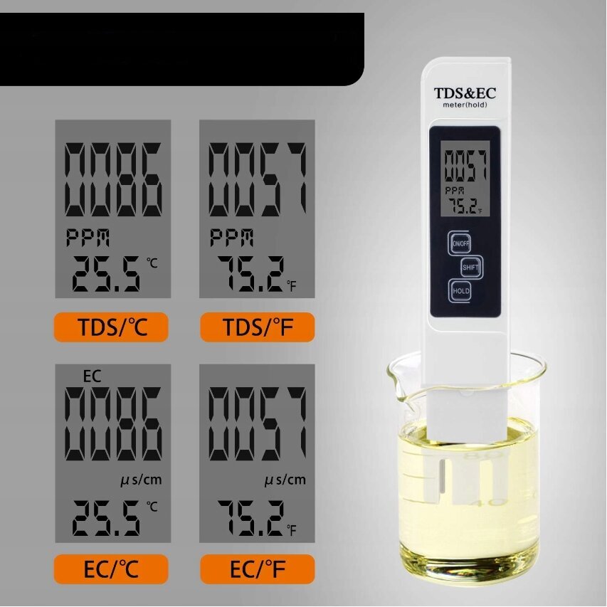 Elektrooniline vee kareduse tester koos automaatse ekraaniga hind ja info | Veefiltrid | kaup24.ee