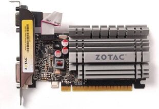 Zotac GeForce GT 730 ZONE Edition Low Profile 2GB DDR3 (64 bit) HDMI, DVI, D-Sub (ZT-71113-20L) цена и информация | Видеокарты | kaup24.ee