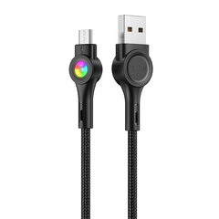 Vipfan USB to Micro USB kaabel X08, 3A, 1.2m, must цена и информация | Кабели для телефонов | kaup24.ee