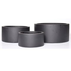 Керамический горшок ISEDIA 35 x 17(B) см, черный цена и информация | Вазоны | kaup24.ee