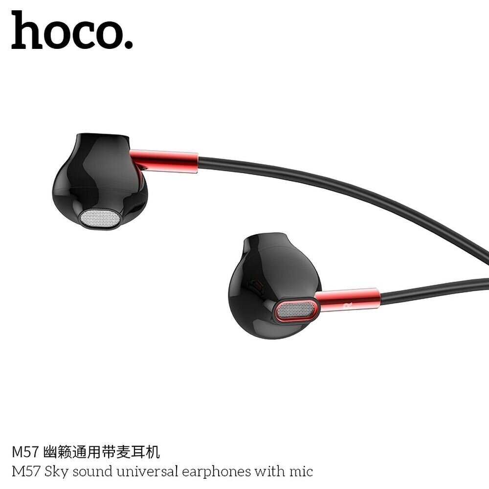 Hoco kõrvaklapid mikrofoniga M57 Sky must hind ja info | Kõrvaklapid | kaup24.ee