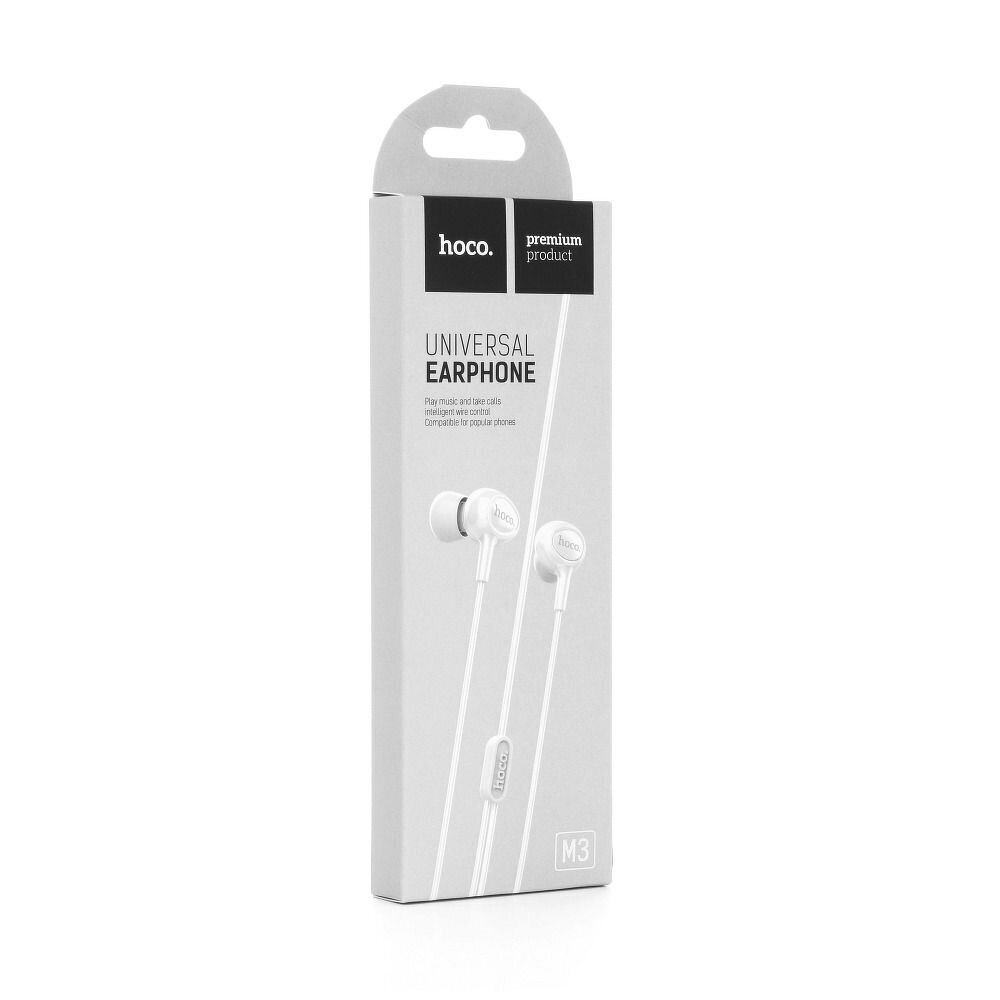 Hoco universaalne kõrvaklapid mikrofoniga M3 valge hind ja info | Kõrvaklapid | kaup24.ee