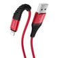 Hoco laadimine/data kaabel jaoks iPhone Lightning 8-pin X38 1 meeter punane цена и информация | Mobiiltelefonide kaablid | kaup24.ee