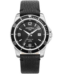 Meeste käekell Roamer Nautic 100 Leather Black цена и информация | Мужские часы | kaup24.ee
