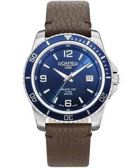 Meeste käekell Roamer Nautic 100 Leather Blue цена и информация | Мужские часы | kaup24.ee