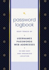 Password Logbook (Black & Gold): Keep Track of Usernames, Passwords, Web Addresses in One Easy and Organized Location hind ja info | Majandusalased raamatud | kaup24.ee