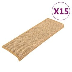 vidaXL isekleepuvad trepivaibad 15 tk, oranž, 65 x 25 cm цена и информация | Ковры | kaup24.ee