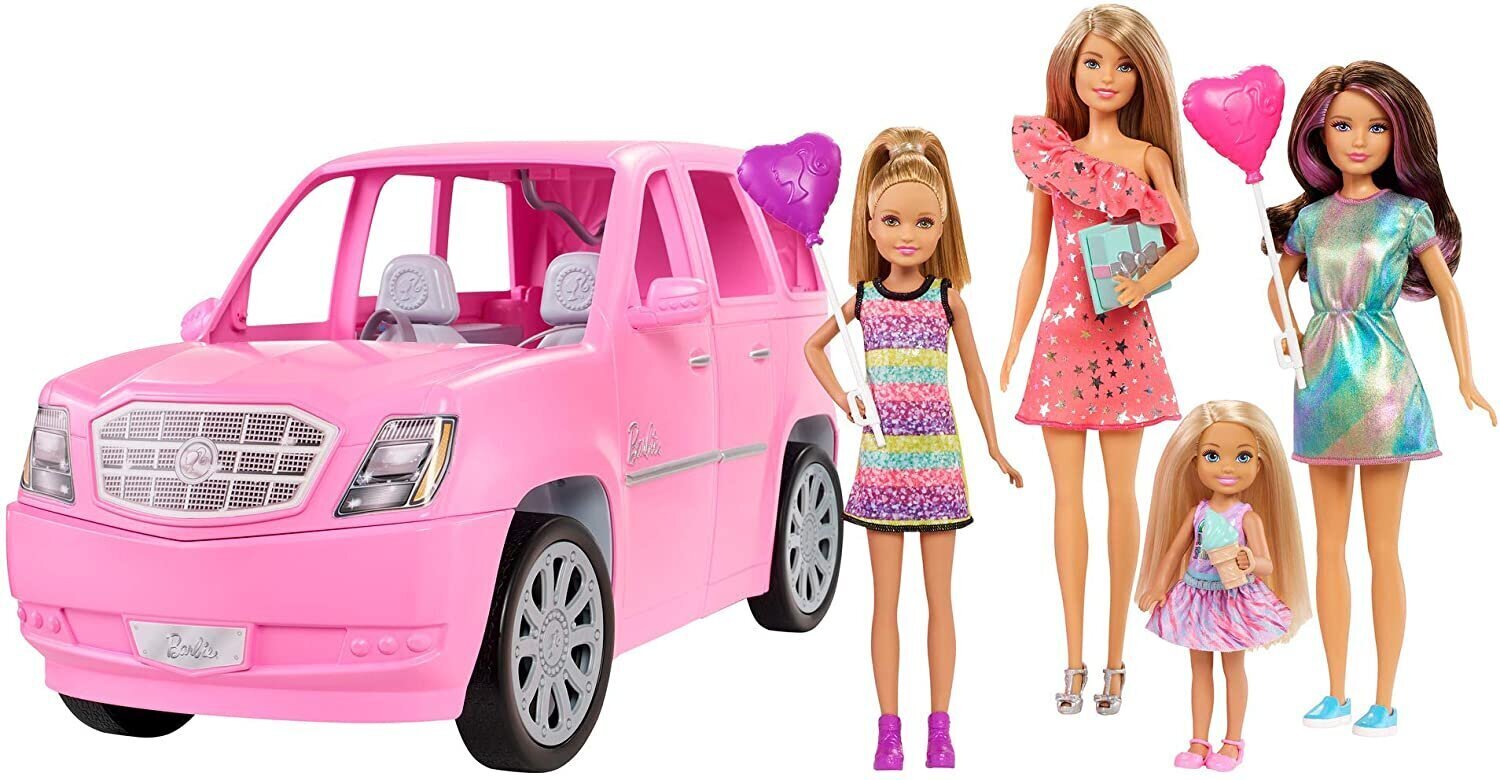 Nukk Barbie komplekt Barbie Dolls and Limo цена и информация | Tüdrukute mänguasjad | kaup24.ee