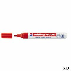 Жидкие маркеры Edding 4095, красные, 10 шт. цена и информация | Канцелярские товары | kaup24.ee