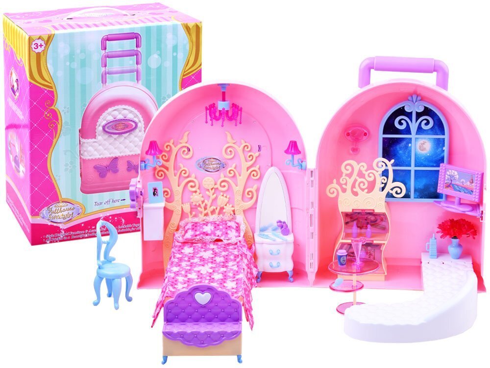 Kaasaskantav maja - kohver цена и информация | Tüdrukute mänguasjad | kaup24.ee