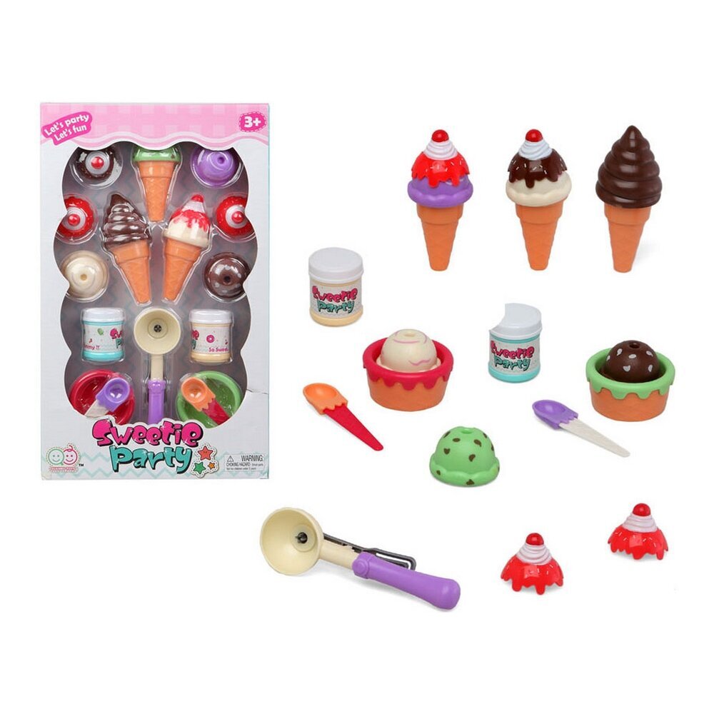 Mänguasjade komplekt Ice Cream Sweetie Party (40 x 24 cm) цена и информация | Tüdrukute mänguasjad | kaup24.ee