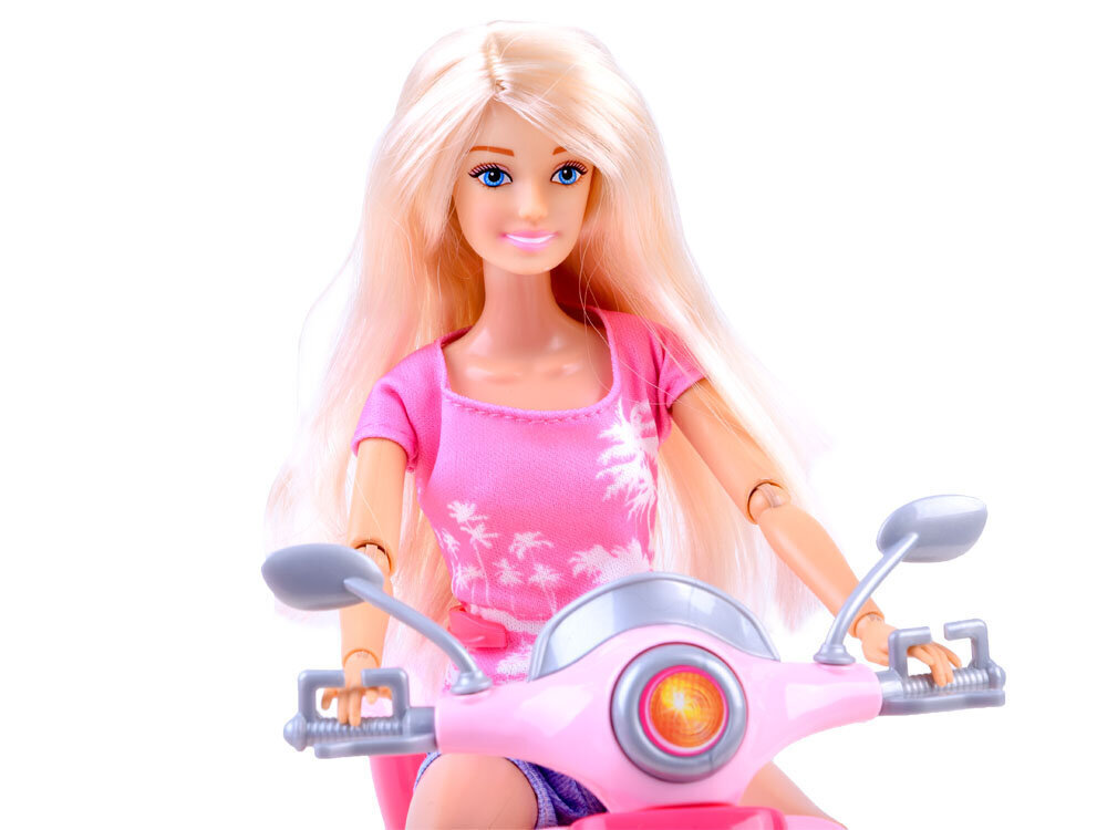 Nukk mootorrattaga цена и информация | Tüdrukute mänguasjad | kaup24.ee