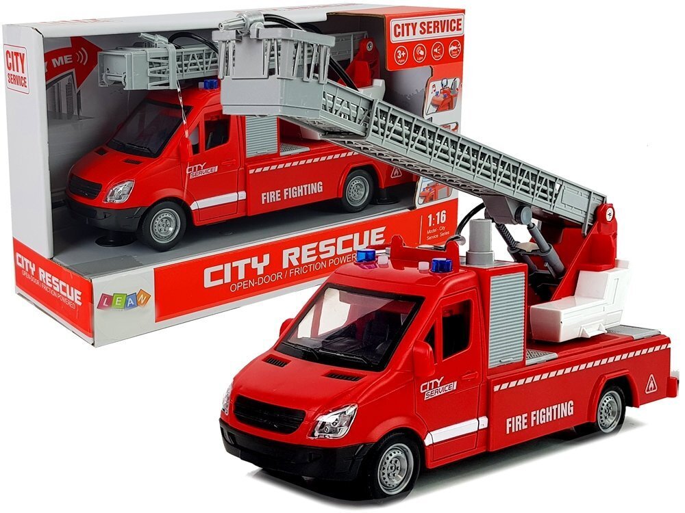 Mänguauto tuletõrjeauto koos redeli ja veekahuriga hind ja info | Poiste mänguasjad | kaup24.ee