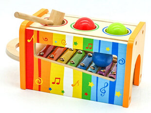 Puidust ksülofon, 2in1 цена и информация | Развивающие игрушки | kaup24.ee