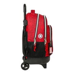 Школьный рюкзак с колесиками The Avengers Infinity, красный / чёрный, 33 x 45 x 22 cм цена и информация | Школьные рюкзаки, спортивные сумки | kaup24.ee