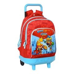 Ratastega koolikott SuperThings Kazoom kids Punane Helesinine (33 x 45 x 22 cm) цена и информация | Школьные рюкзаки, спортивные сумки | kaup24.ee