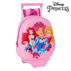 Ratastega 3D-kooliseljakott 705 Princesses Disney Roosa hind ja info | Koolikotid, sussikotid | kaup24.ee