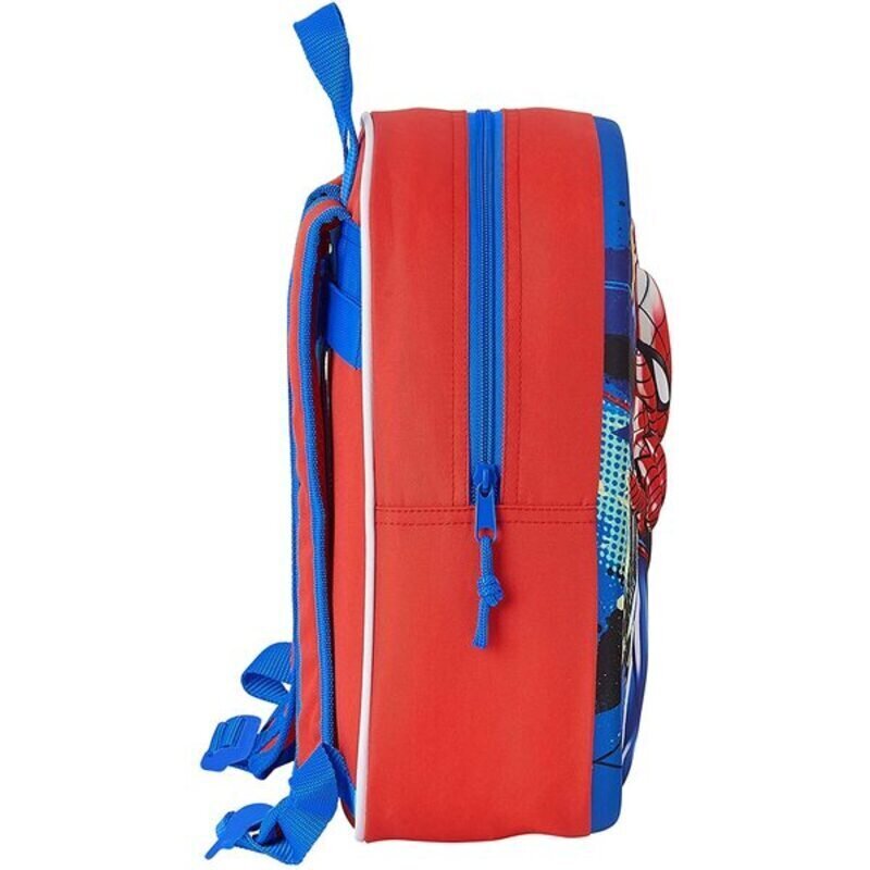 3D-Laste seljakott Spiderman Punane Sinine (27 x 32 x 10 cm) hind ja info | Koolikotid, sussikotid | kaup24.ee