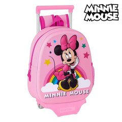 Ratastega 3D-kooliseljakott Minnie Mouse Roosa hind ja info | Koolikotid, sussikotid | kaup24.ee