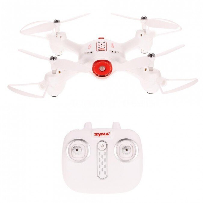 Syma X23 droon (2,4 GHz, güroskoop, automaatne käivitamine, ulatus kuni 25 m, 21 cm), valge цена и информация | Poiste mänguasjad | kaup24.ee