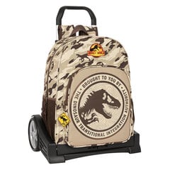 Школьный рюкзак с колесиками Jurassic World Dominion, коричневый, 33 x 42 x 14 см цена и информация | Школьные рюкзаки, спортивные сумки | kaup24.ee