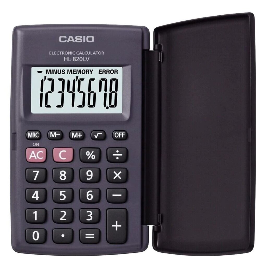Kalkulaator Casio HL-820LV-BK Hall Vaik (10 x 6 cm) цена и информация | Kirjatarbed | kaup24.ee