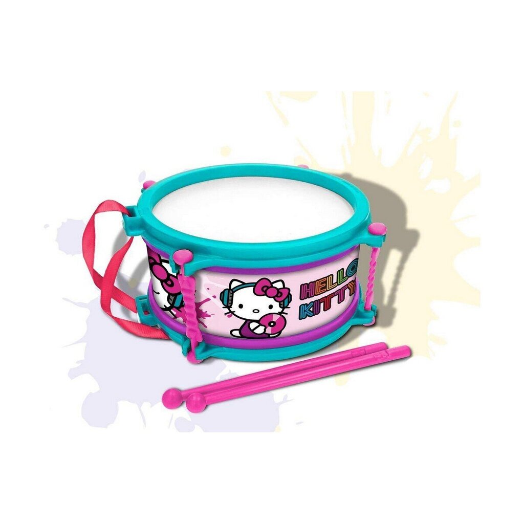 Trummel Hello Kitty Sinine Roosa 16 cm hind ja info | Arendavad mänguasjad | kaup24.ee