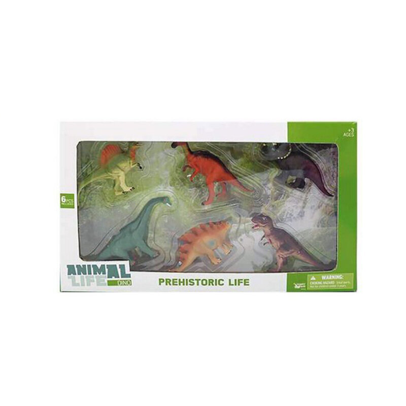 Dinosuruse komplekt Prehistoric Life (6 pcs) hind ja info | Poiste mänguasjad | kaup24.ee