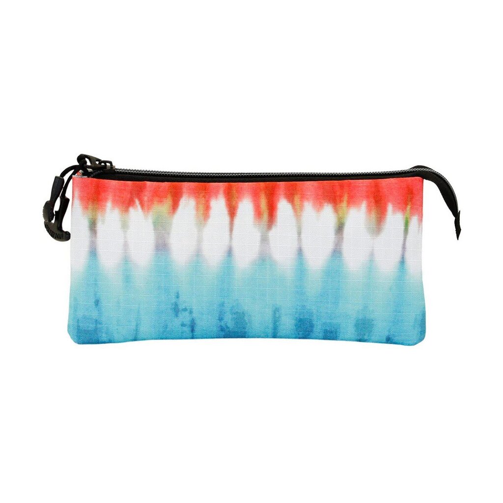 Kolme tõmblukuga pliiatsikarp Karactermania Eco Omp! Good Vibes Only Tie Dye 7 x 23 x 11 cm цена и информация | Pinalid | kaup24.ee