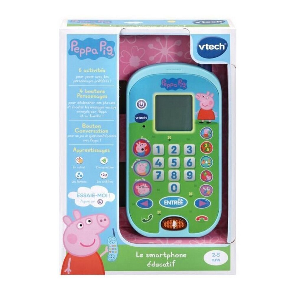 Nutitelefonid Peppa Pig Õppemäng FR hind ja info | Tüdrukute mänguasjad | kaup24.ee