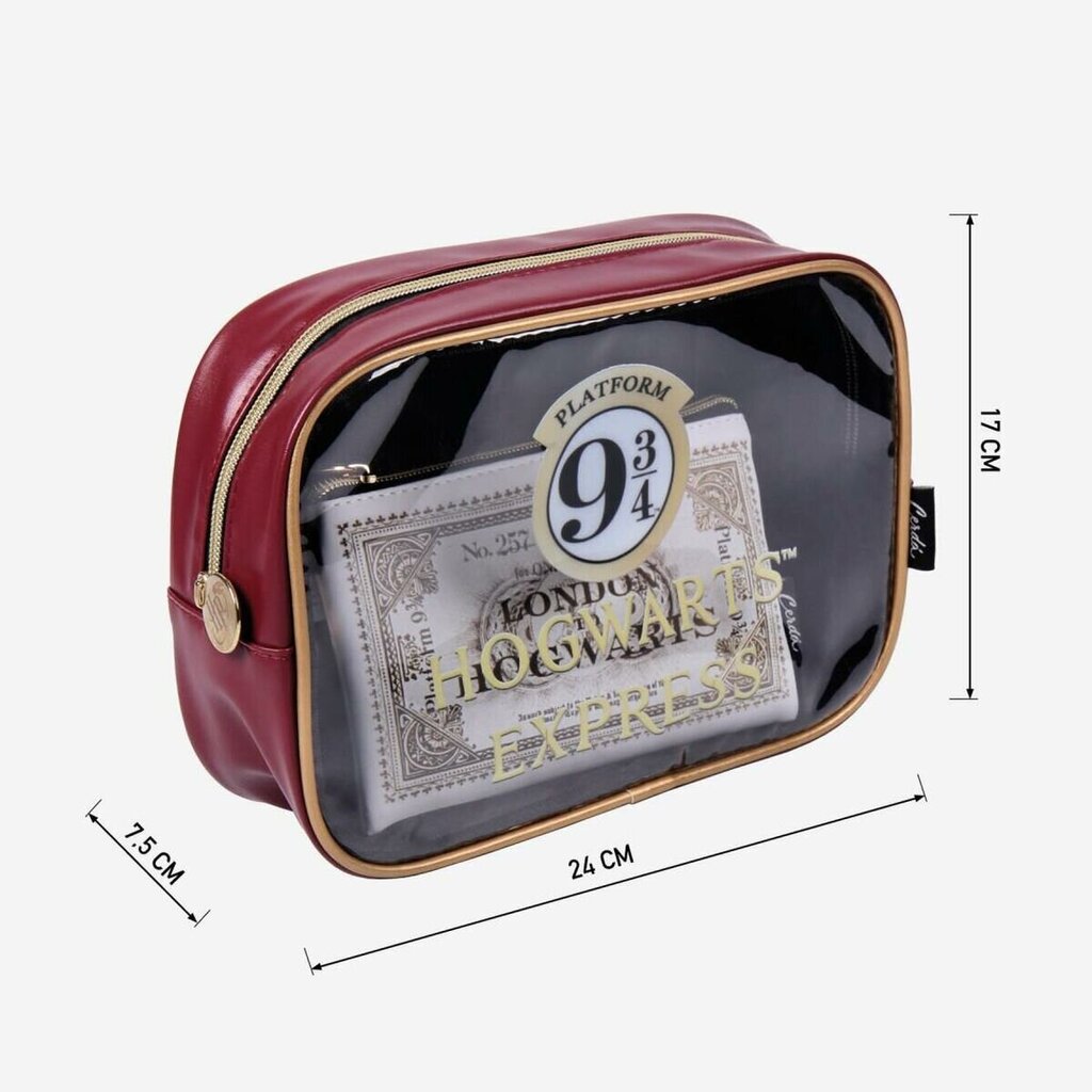 Reisi Tualett-tarvete Kott Harry Potter 2 Tükid, osad (24 x 17 x 7,5 cm) hind ja info | Kohvrid, reisikotid | kaup24.ee