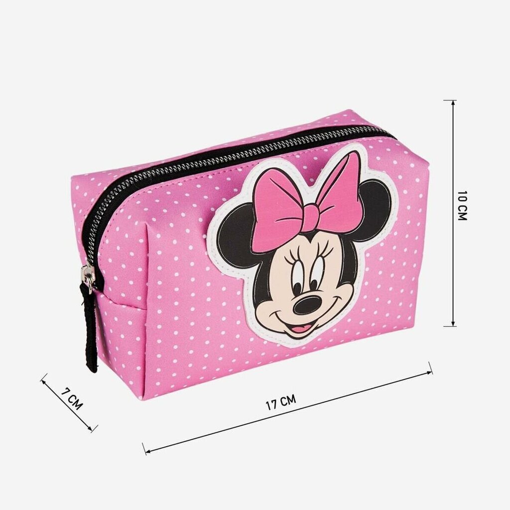 Reisi Tualett-tarvete Kott Minnie Mouse Roosa (17 x 10 x 7 cm) hind ja info | Kohvrid, reisikotid | kaup24.ee