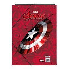 Kaust The Avengers Infinity Punane Must A4 hind ja info | Kirjatarbed | kaup24.ee