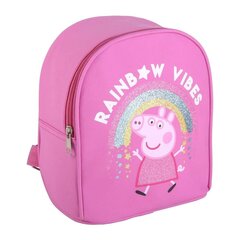 Kooliseljakott Peppa Pig Fuksiaroosa (18 x 10 x 21 cm) цена и информация | Школьные рюкзаки, спортивные сумки | kaup24.ee