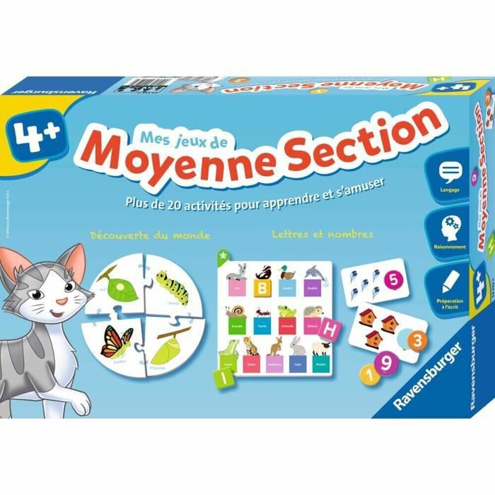 Hariv mäng kolm ühes Ravensburger My Medium Section Games (FR) цена и информация | Arendavad mänguasjad | kaup24.ee