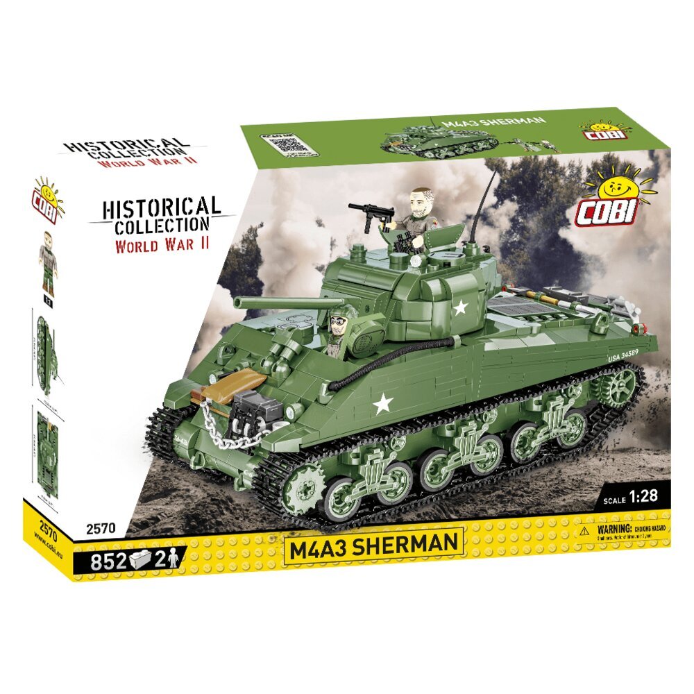 COBI - Plastkonstruktorid 2570 M4A3 SHERMAN hind ja info | Klotsid ja konstruktorid | kaup24.ee