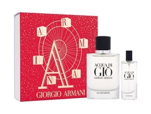 Набор Giorgio Armani Acqua Di Gio Homme: парфюмированная вода, 75 мл + парфюмированная вода, 15 мл  цена и информация | Мужские духи | kaup24.ee