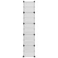 vidaXL kingariiul, läbipaistev, 44 x 31,5 x 153,5 cm, PP hind ja info | Jalatsikapid, jalatsiriiulid | kaup24.ee