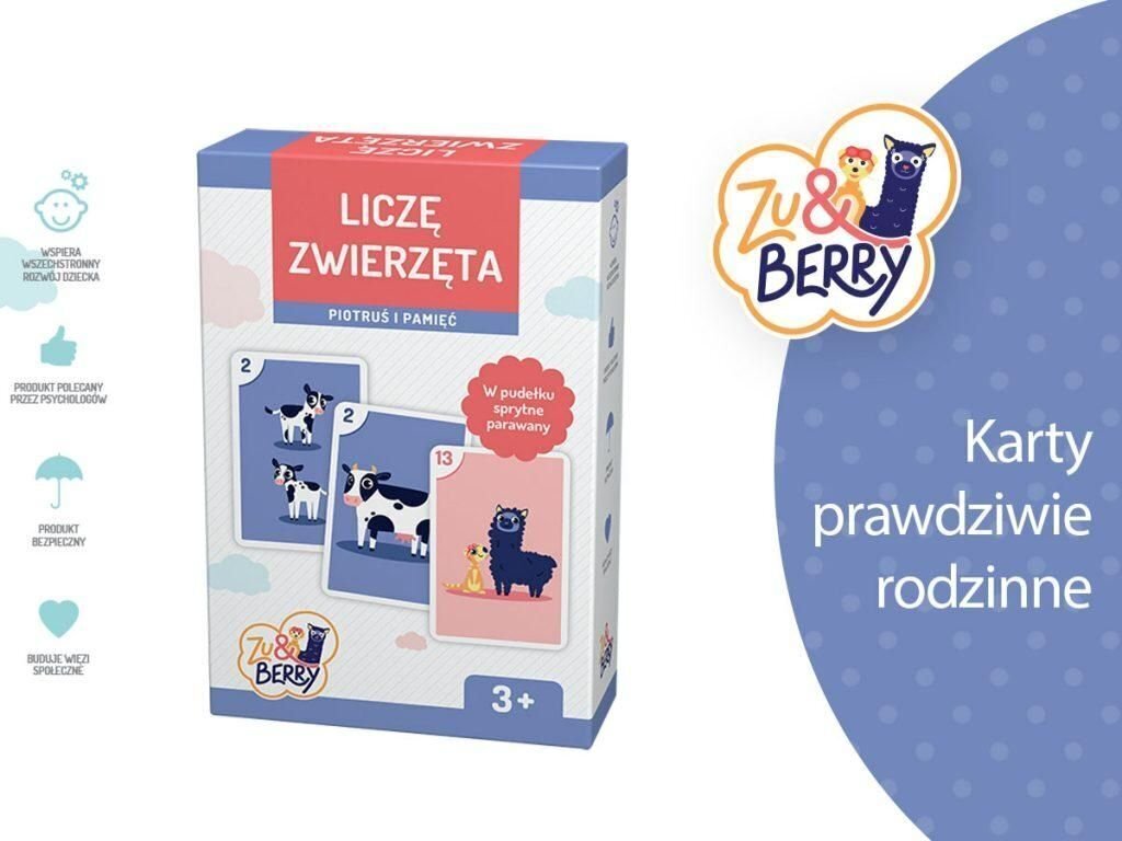 Loendame loomi trefl Zu&Berry цена и информация | Lauamängud ja mõistatused | kaup24.ee