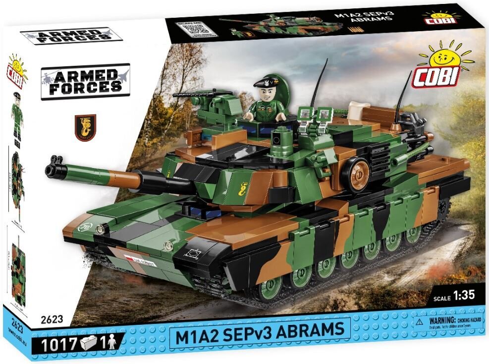 COBI - Plastkonstruktorid-2623, M1A2 ABRAMS SEPV3 hind ja info | Klotsid ja konstruktorid | kaup24.ee