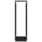 vidaXL küttepuudealus, must, 33,5 x 30 x 110 cm, männipuit hind ja info | Tarvikud kaminatele ja ahjudele | kaup24.ee