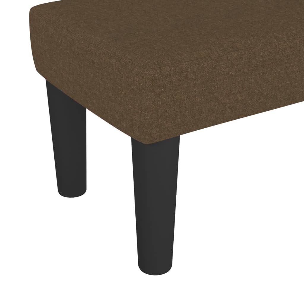 vidaXL voodiraam, pruun, 80x200 cm, kangas hind ja info | Kott-toolid, tumbad, järid | kaup24.ee