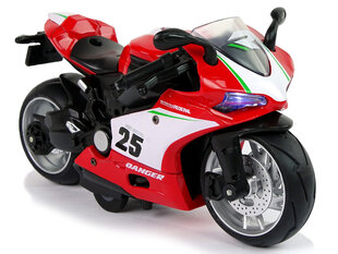 Игрушечный спортивный мотоцикл, 1:12, красный цена и информация | Игрушки для мальчиков | kaup24.ee
