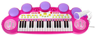 Детское пианино с табуретом и микрофоном цена и информация | Развивающие игрушки | kaup24.ee