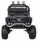 Mercedes Benz Unimog ühekohaline elektriauto, must цена и информация | Laste elektriautod | kaup24.ee
