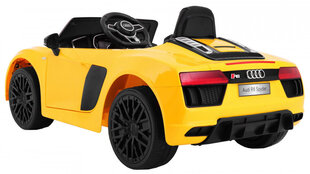 Laste elektriauto AUDI R8 Spyder, kollane hind ja info | Laste elektriautod | kaup24.ee