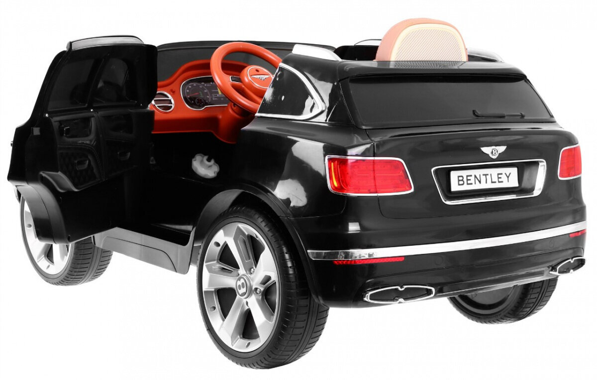 Bentley Bentayga ühekohaline elektriauto, must hind ja info | Laste elektriautod | kaup24.ee