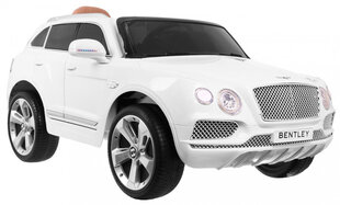 Bentley Bentayga ühekohaline elektriauto, valge hind ja info | Laste elektriautod | kaup24.ee