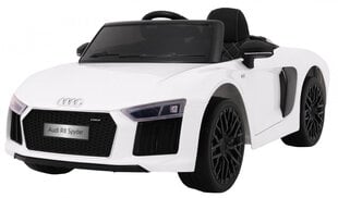 Laste elektriauto AUDI R8 Spyder, valge hind ja info | Laste elektriautod | kaup24.ee